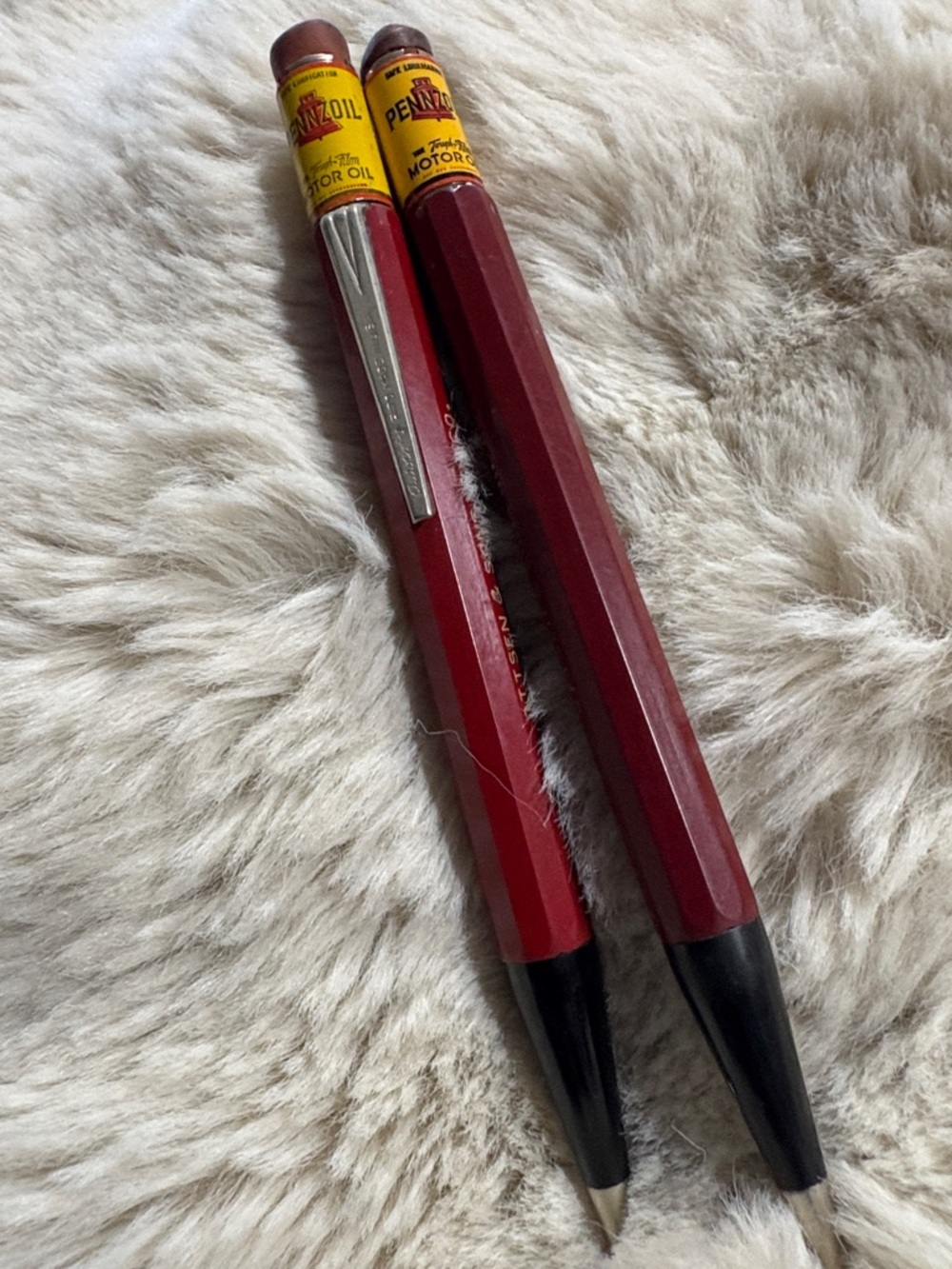 Pennzoil Red Promotional Pencils (Set of 2)